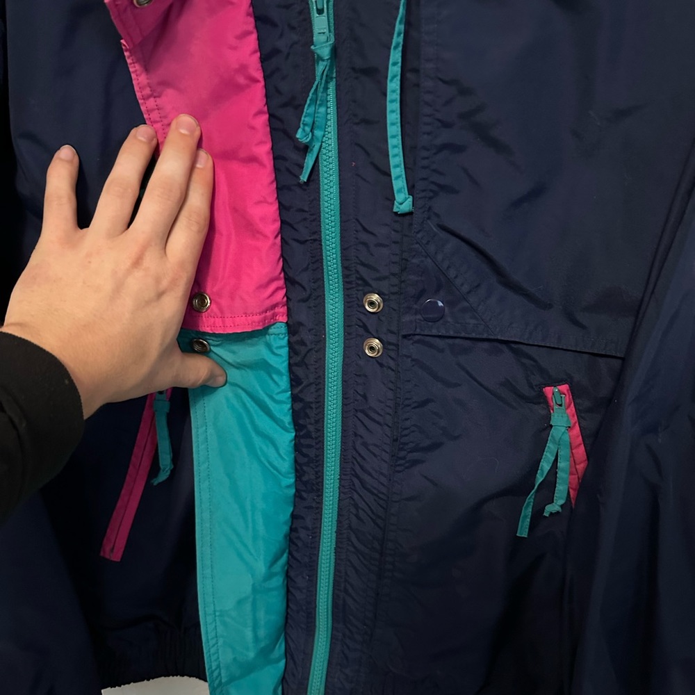 80s Vintage Windbreaker Ski Jacket Cabin Creek - Picture 2 of 4
